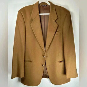Vito Rufolo Wool Cashmere Camel Color Jacket Blazer Made In Italy Size 42 LN